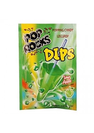 Sucette Pop Rocks À Tremper Dans Bonbons Pétillants - Pomme Surette 18 G